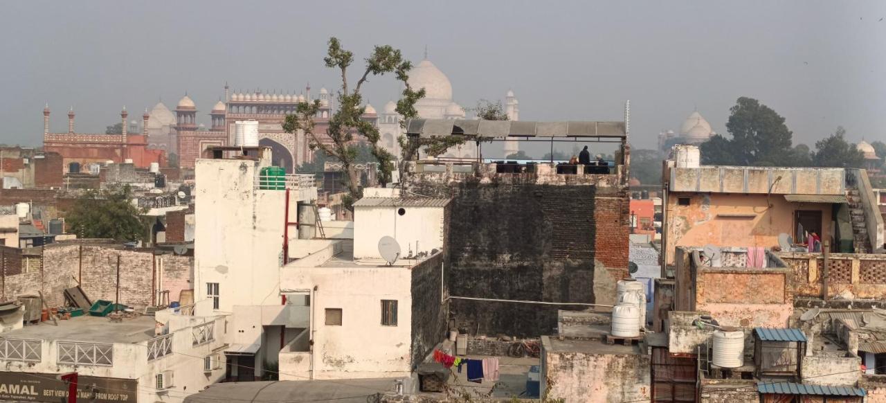 Hotel India Inn Walking Distance From Taj Mahal-- Rooftop Taj Mahal View 阿格拉 外观 照片
