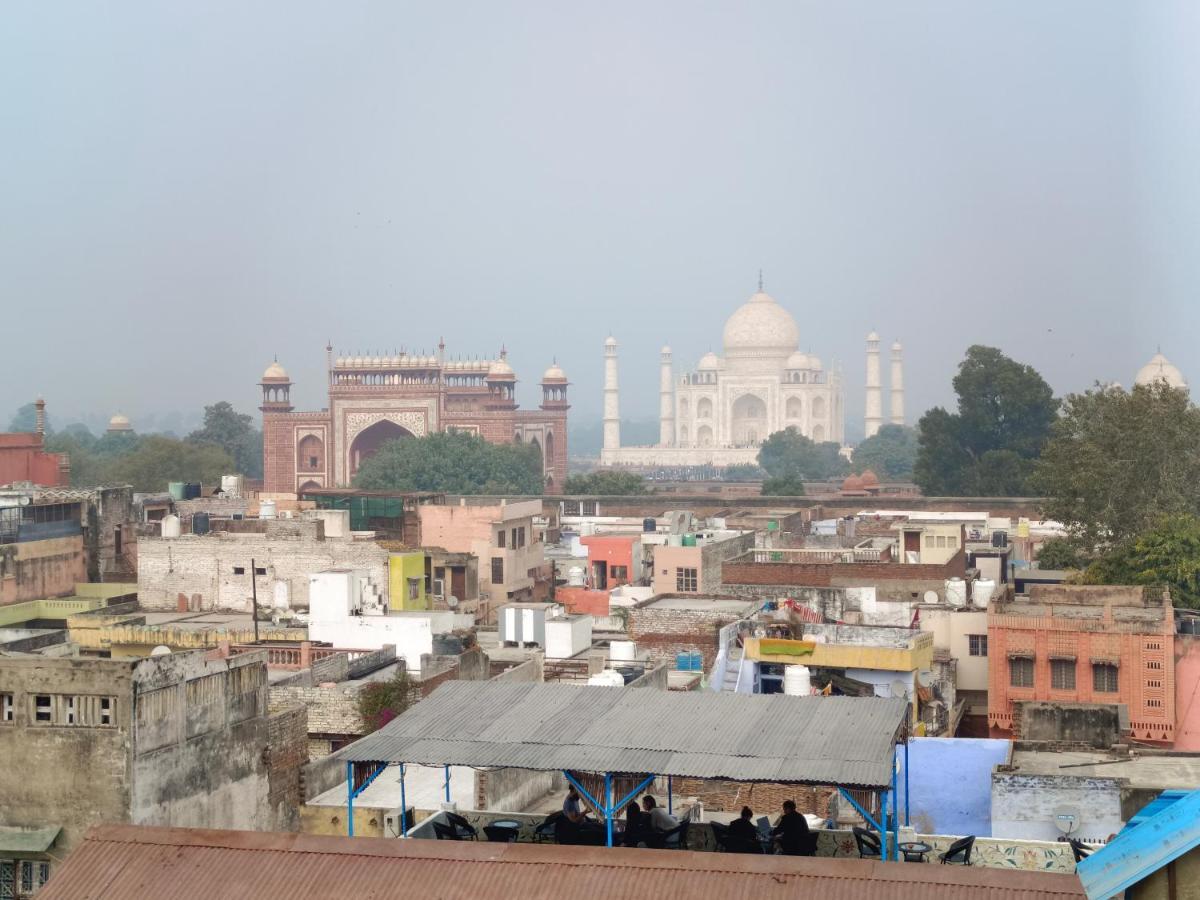 Hotel India Inn Walking Distance From Taj Mahal-- Rooftop Taj Mahal View 阿格拉 外观 照片
