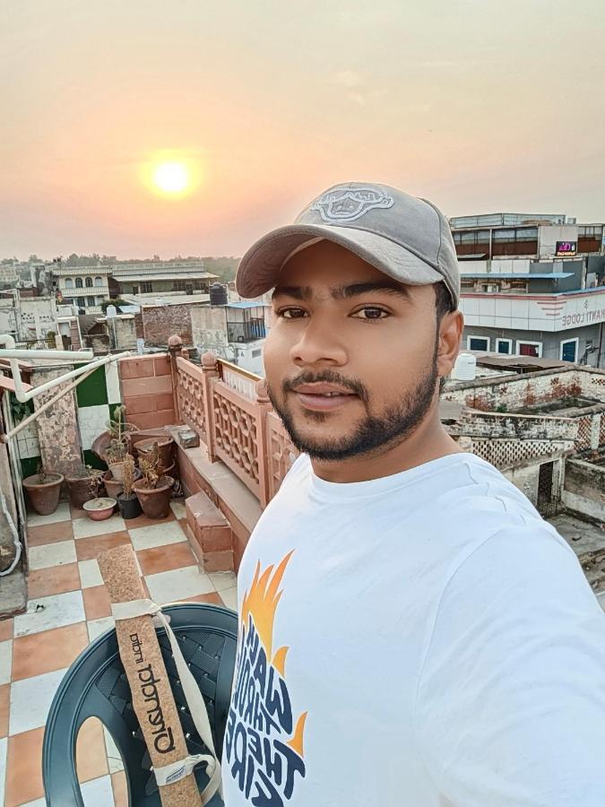 Hotel India Inn Walking Distance From Taj Mahal-- Rooftop Taj Mahal View 阿格拉 外观 照片