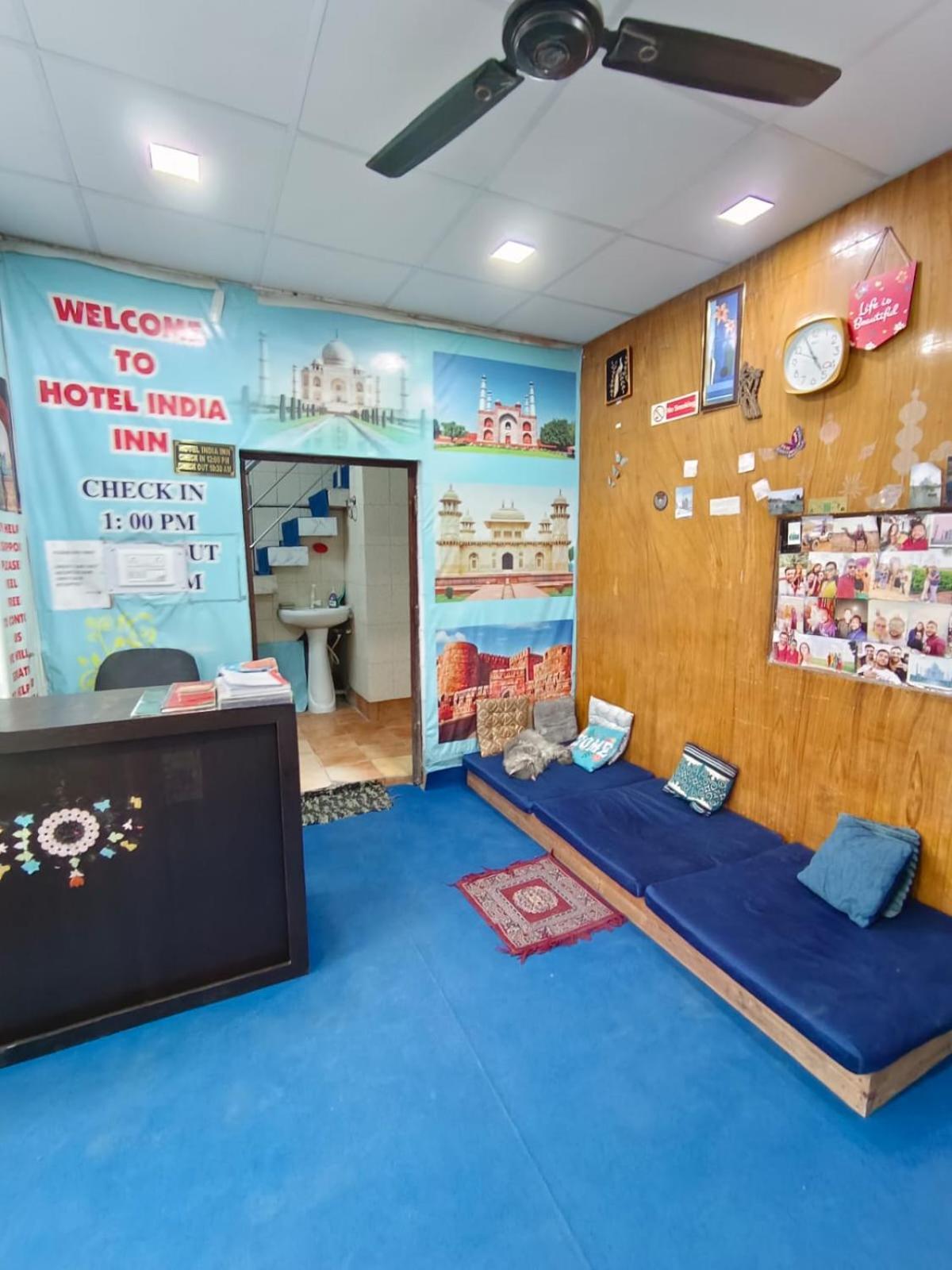 Hotel India Inn Walking Distance From Taj Mahal-- Rooftop Taj Mahal View 阿格拉 外观 照片